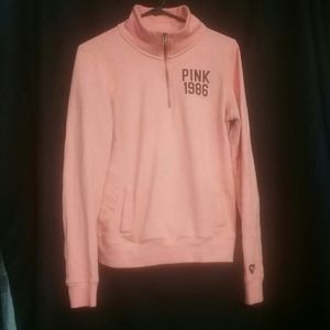 Love Pink Victoria's Secret  1/4 zip sweatshirt